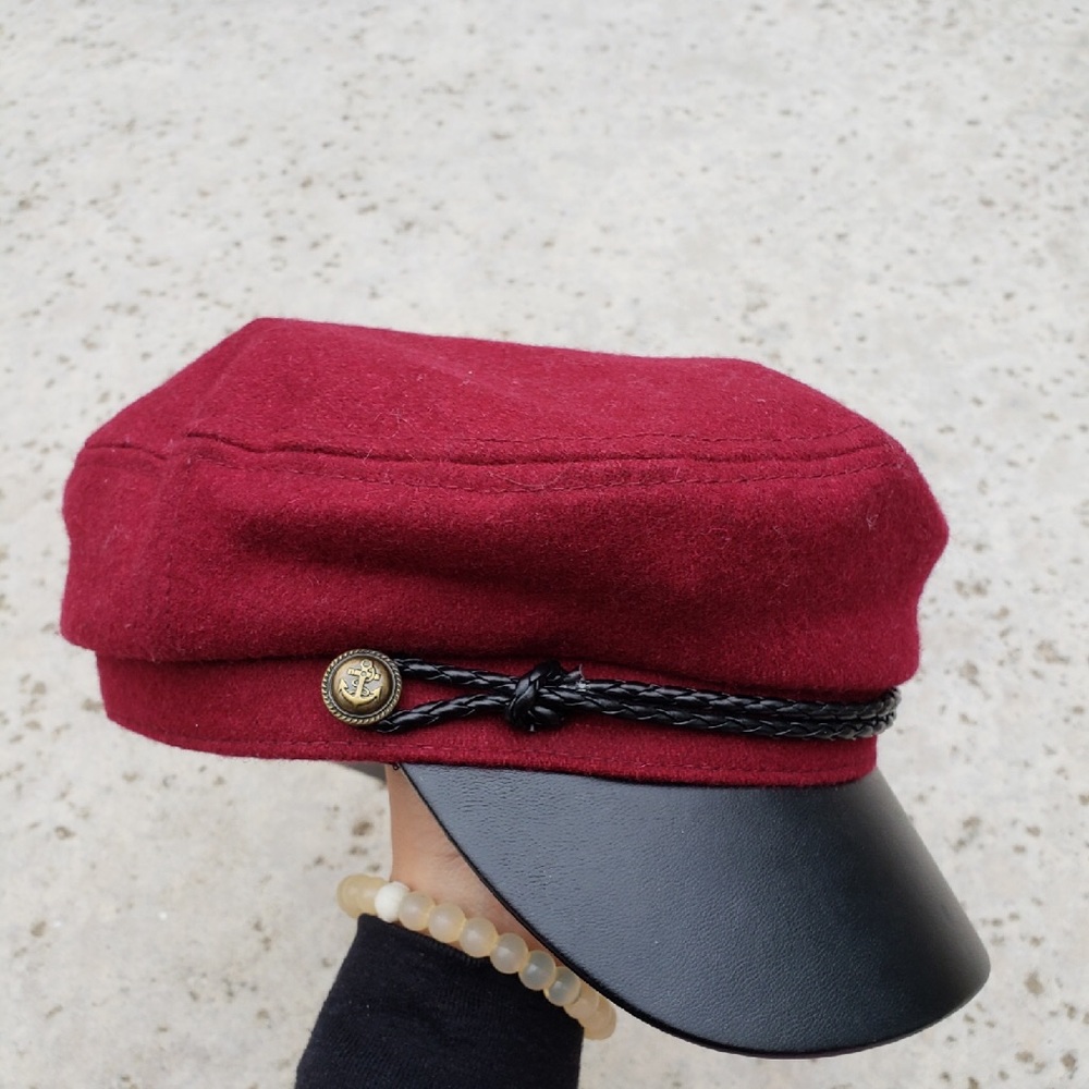 Burgundy Fisherman Hat